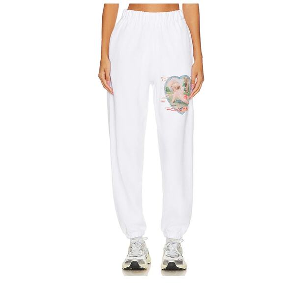 (XS) NWOT $105 Boy's Lie Straight Flush Sweatpants White - Picture 4 of 8